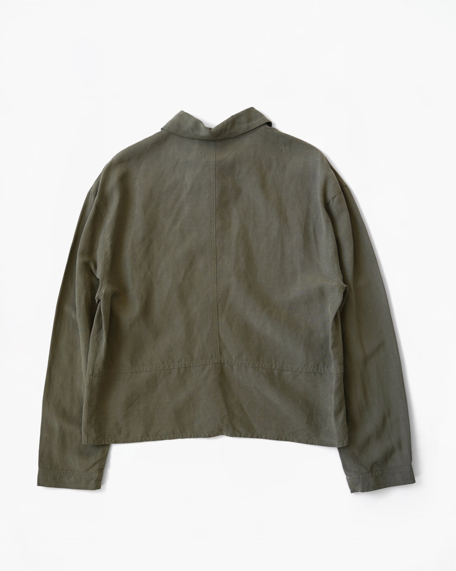 Silk x Linen Shirt Shirt Jacket