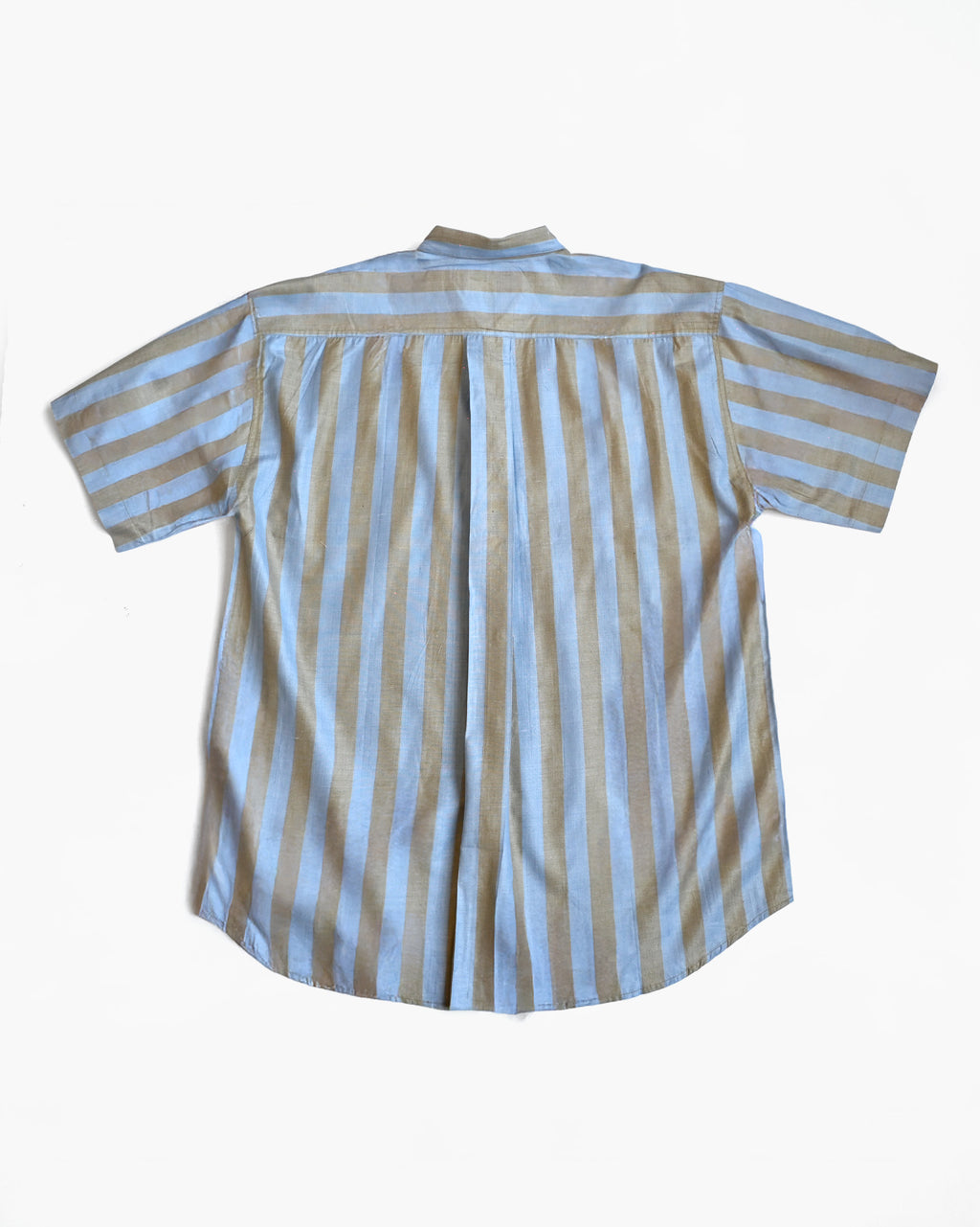 "GOOUCH" Rayon x Cotton Striped Shirt