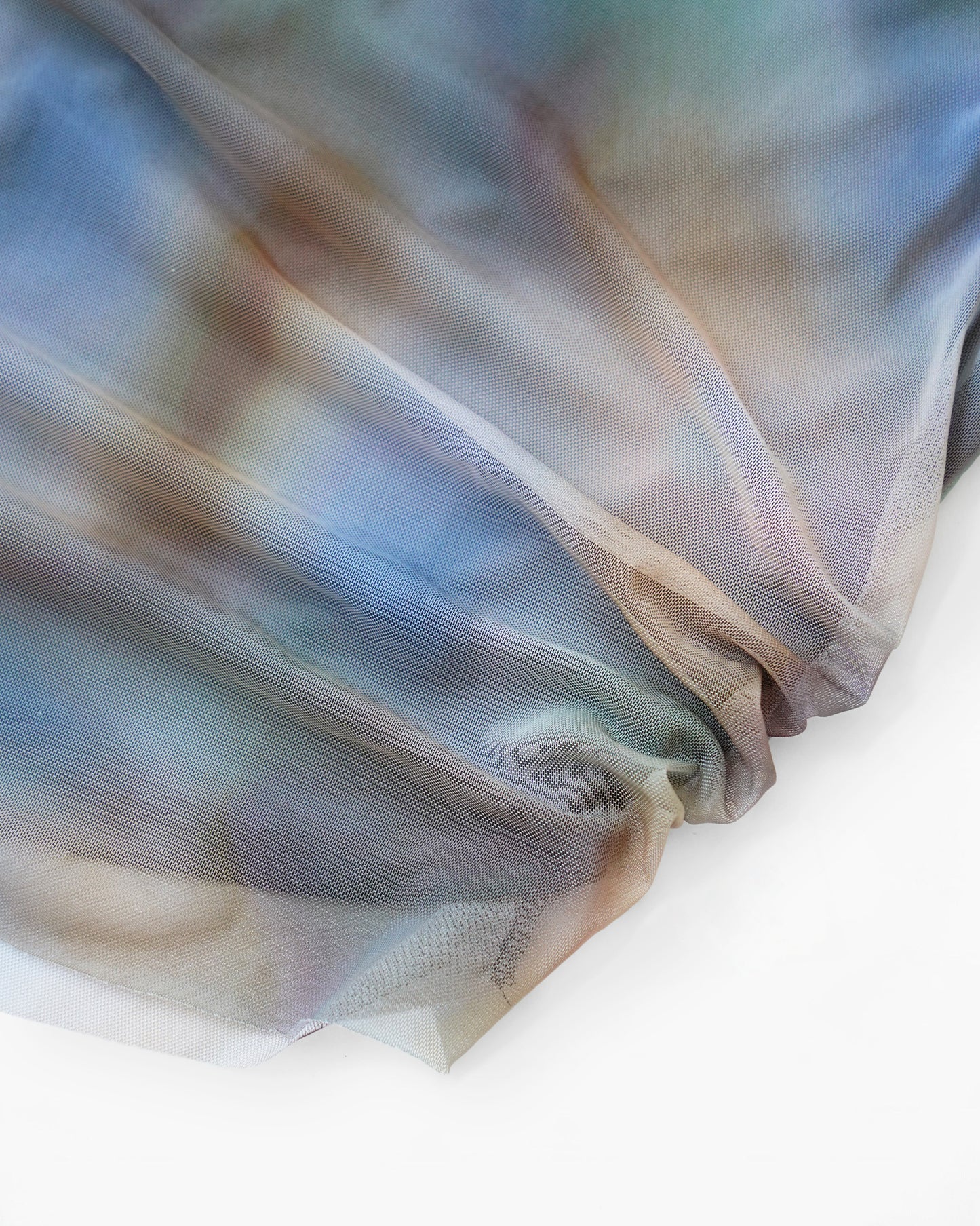 Asymmetric Mesh Sleeveless Top