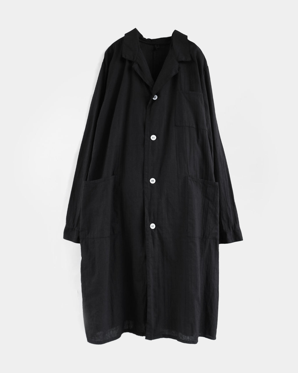 Over-Dyed Cotton Long Shirt