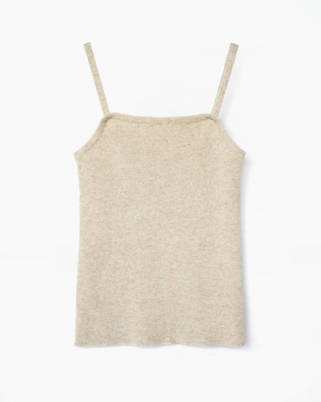 404 Cashmere Rib Tank - Beige