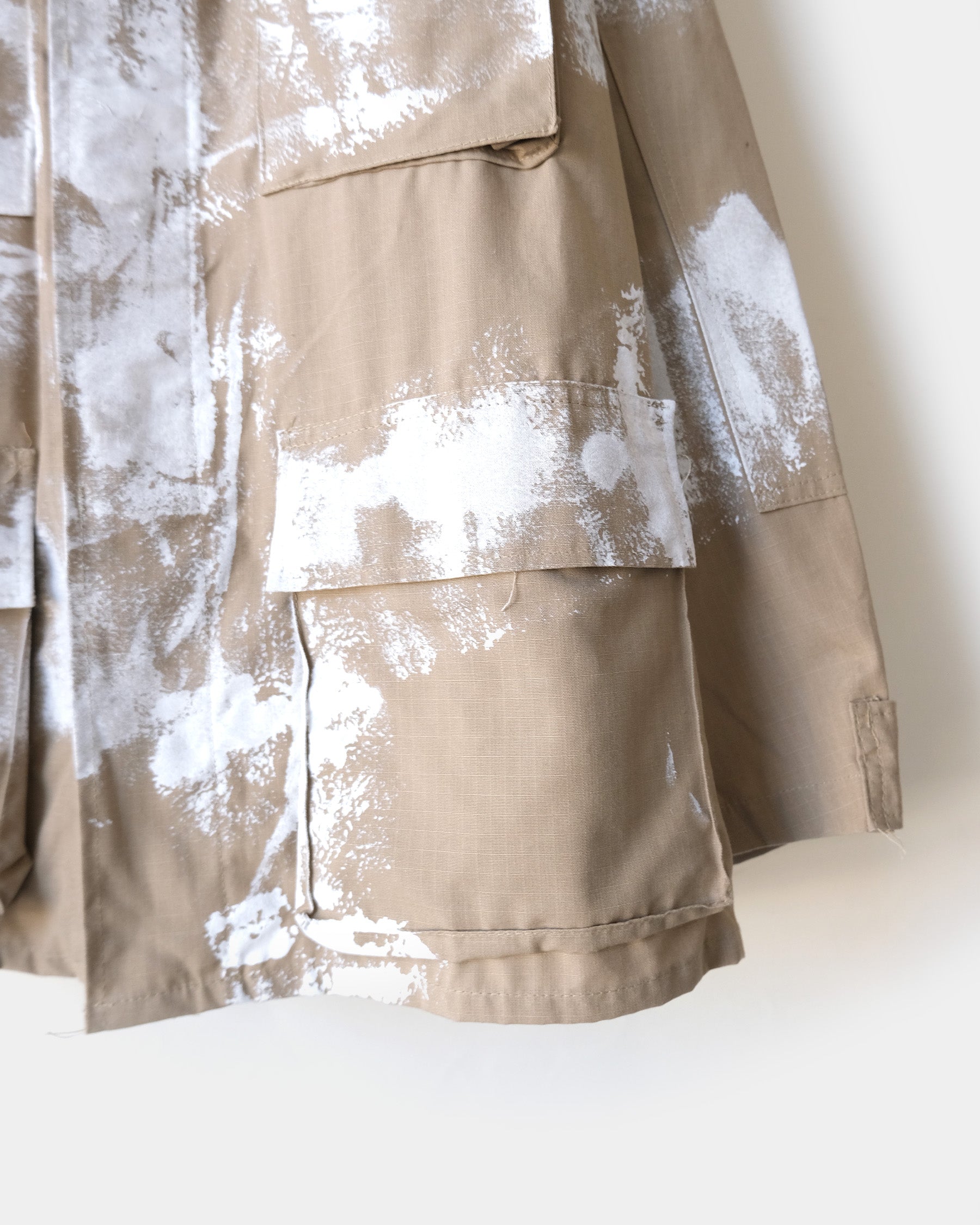 404irregular - Painted BDU Jacket - Beige