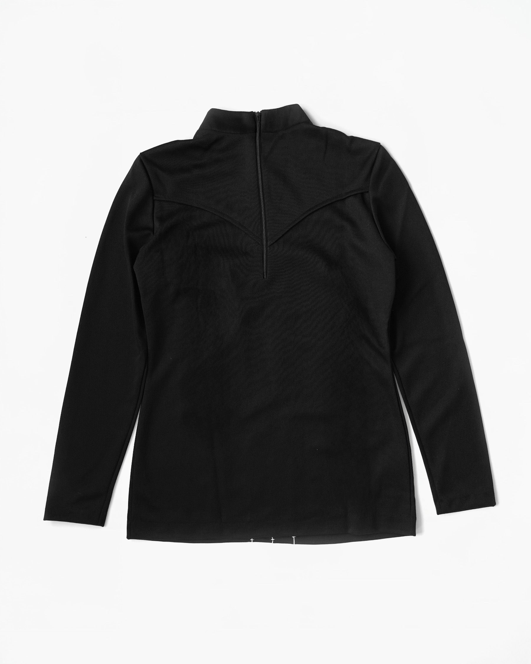 1970's Mock-Neck Long-Sleeve Top