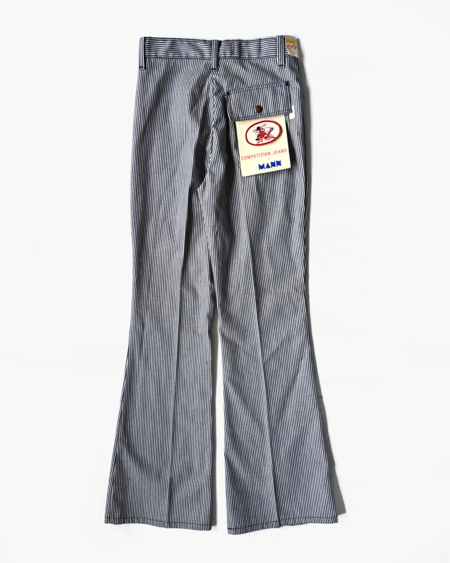 1970's Striped Flare Denim w/ Patch