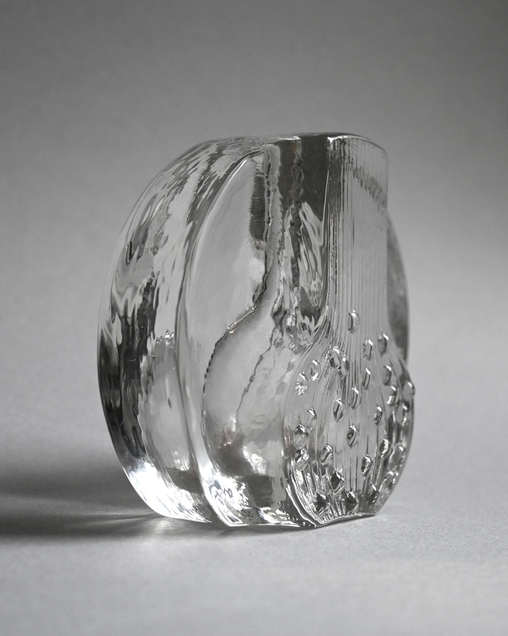 60s Walther Glas Small Round Glass Vase