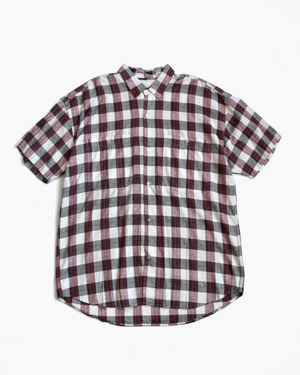 "GOOUCH" Rayon×Cotton Plaid Shirt