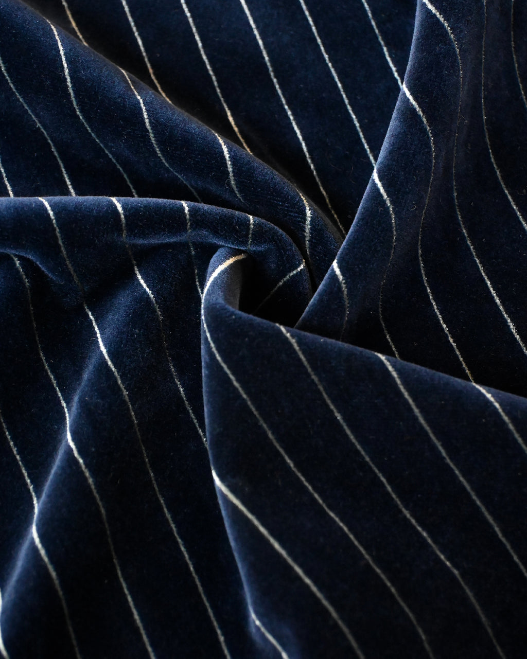 Velour Striped Mini Wrap Skirt