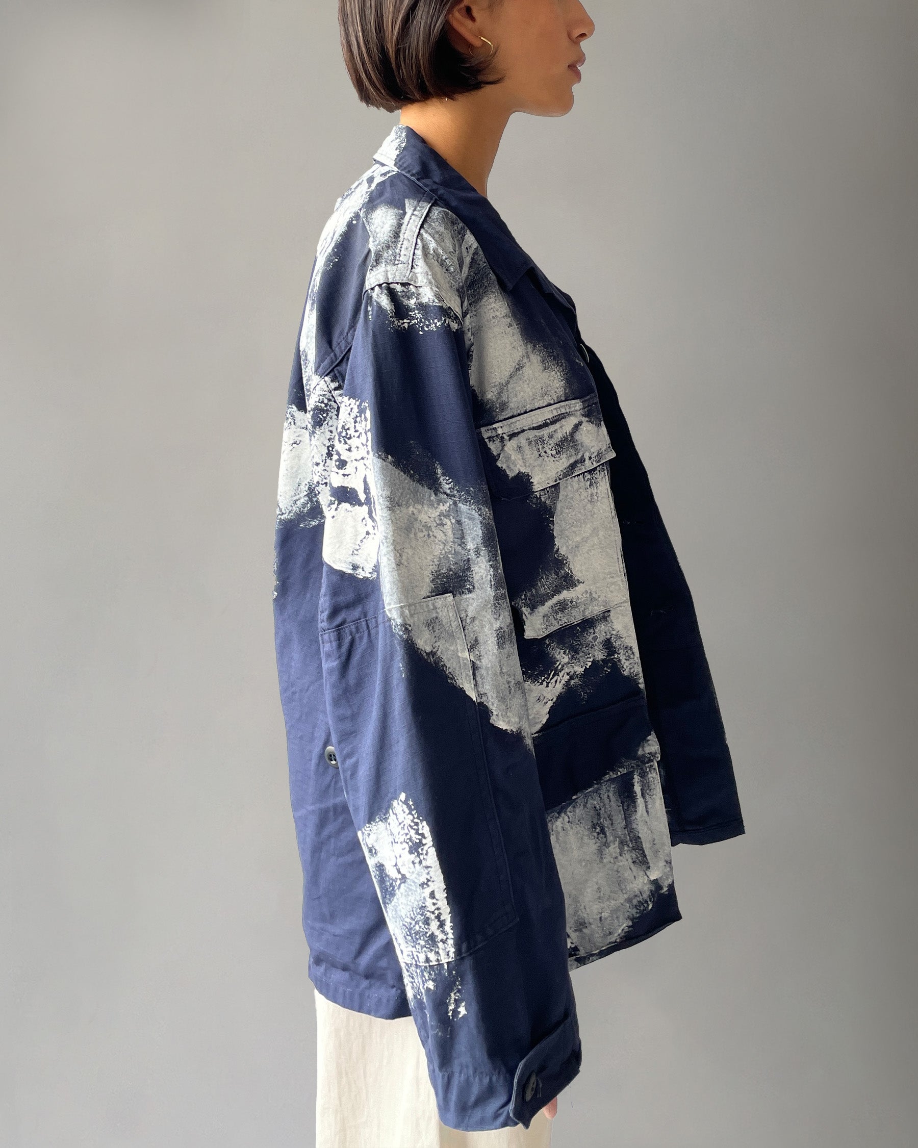 404irregular - Painted BDU Jacket - Navy