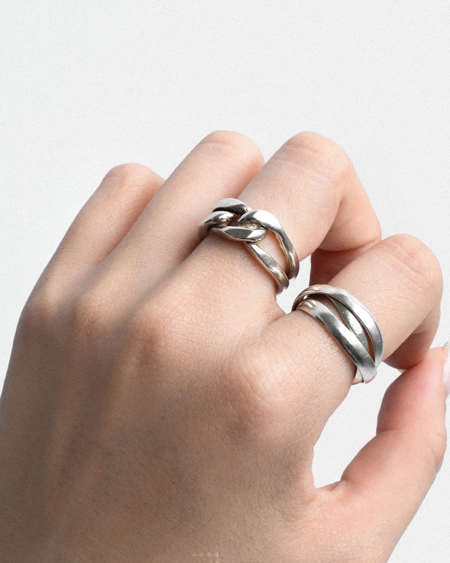 Chunky Chain Link Band Ring - 9号