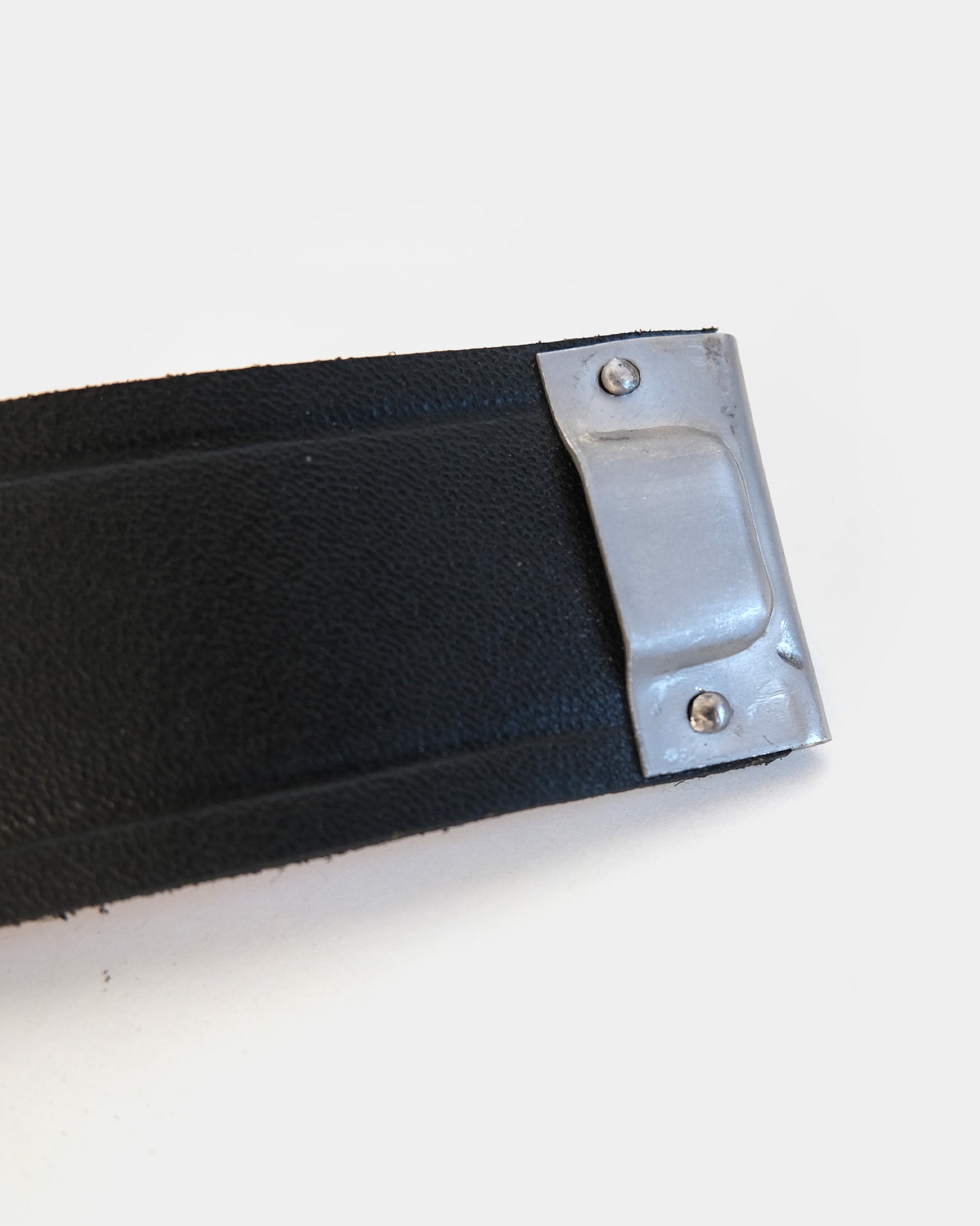 German Army Black Leather Belt