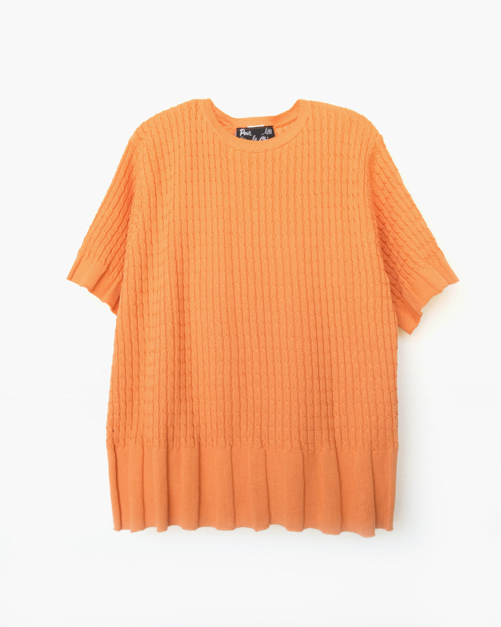 100% Cotton Orange S/S Sweater