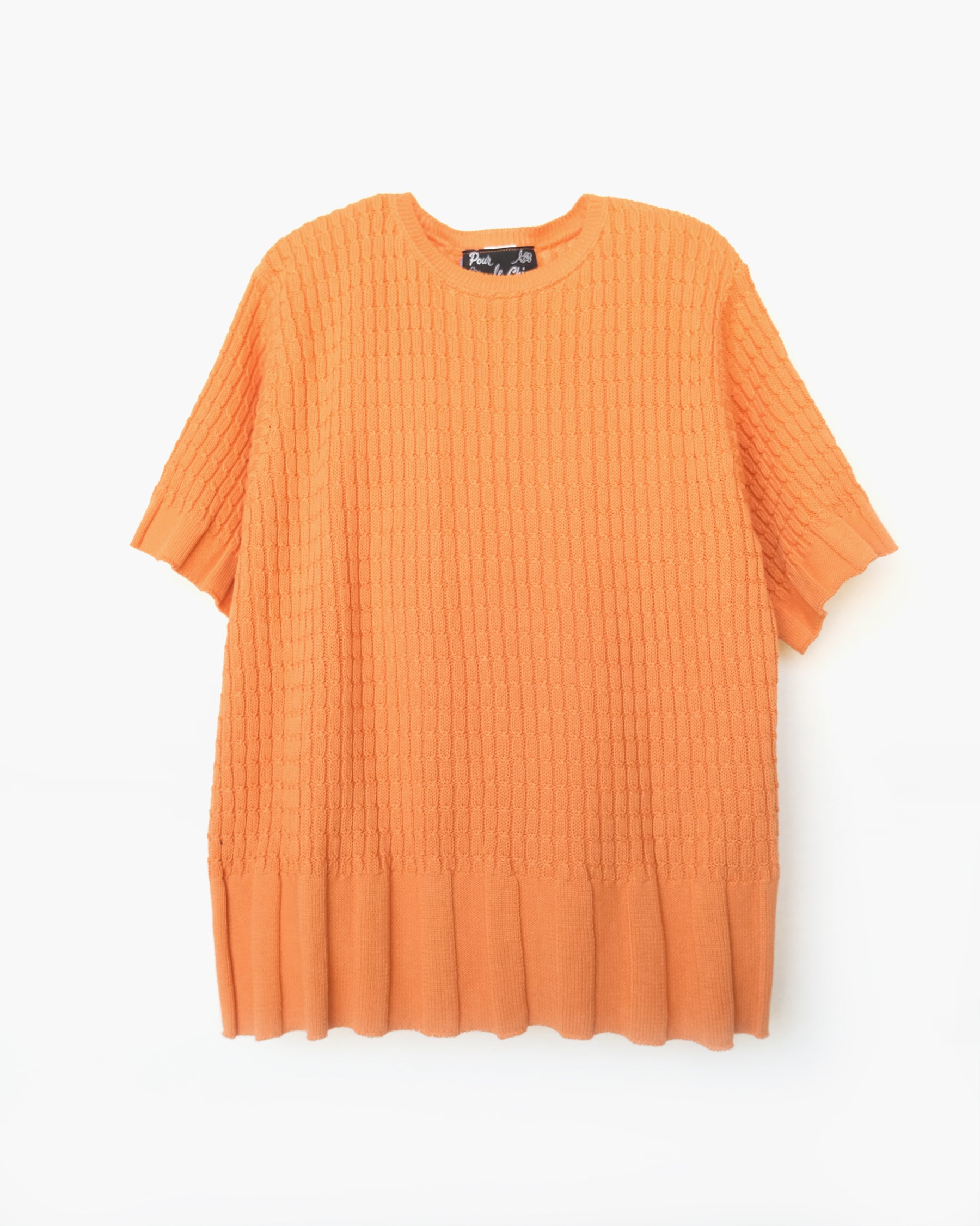 100% Cotton Orange S/S Sweater