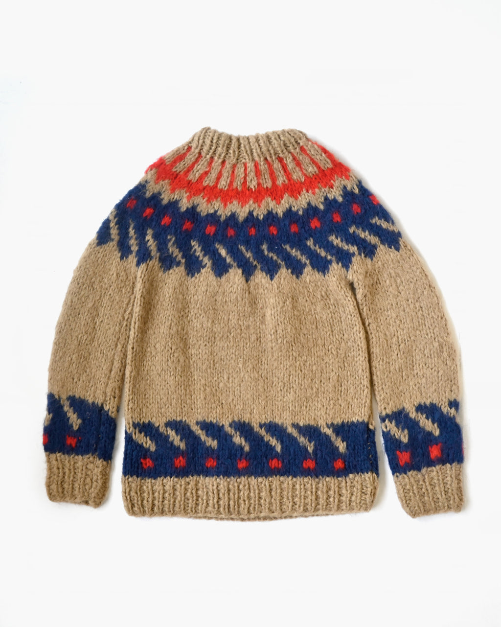 Hand Made Wool Knit Sweater Made In Italy