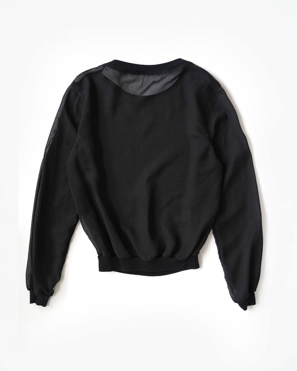 Sheer Blouson Pullover