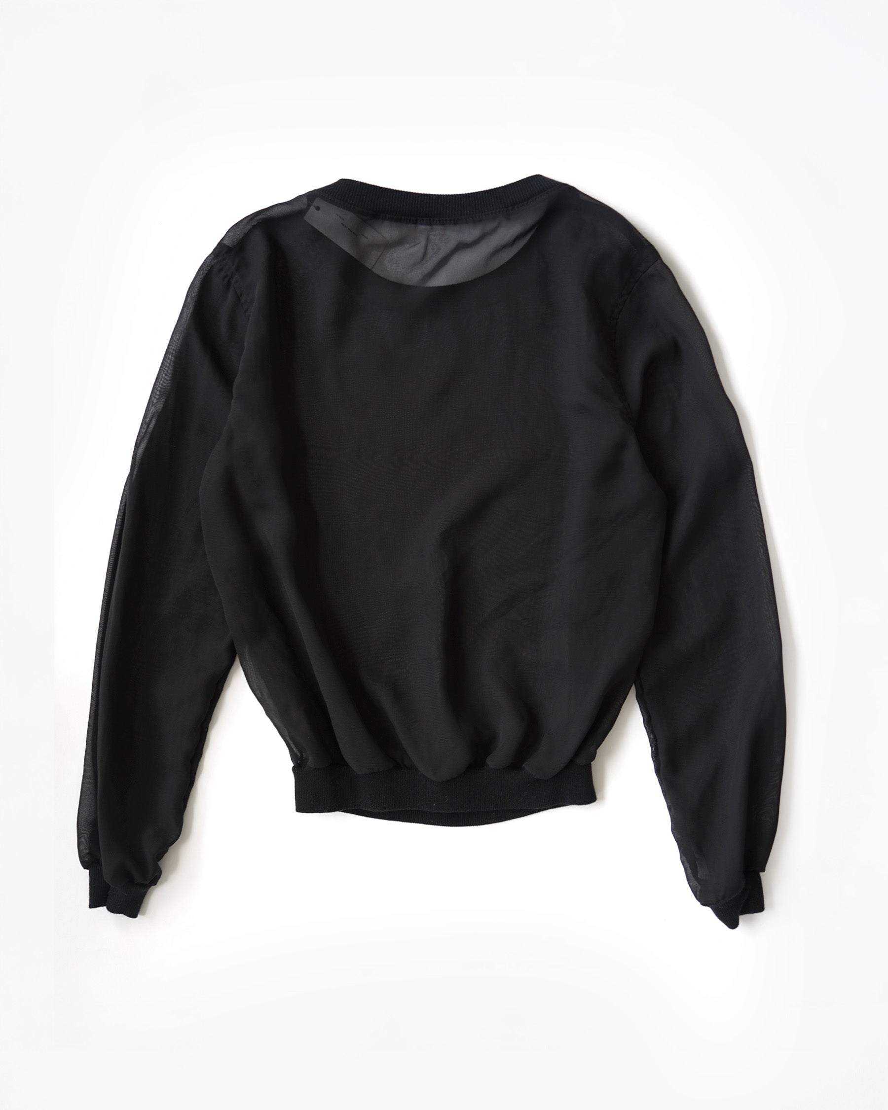 Sheer Blouson Pullover