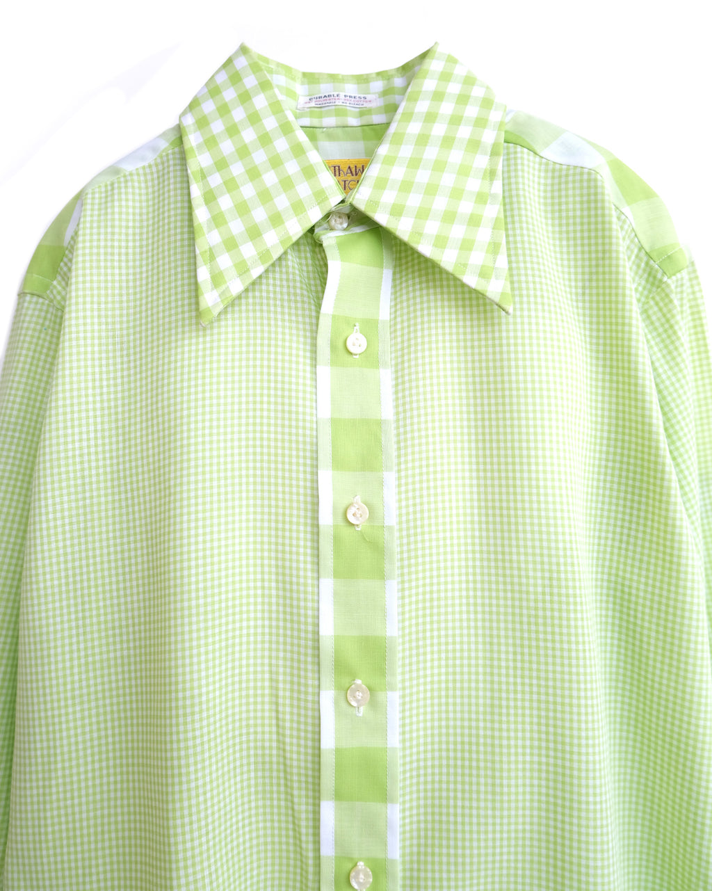 70s Patterned Cotton L/S Shirt