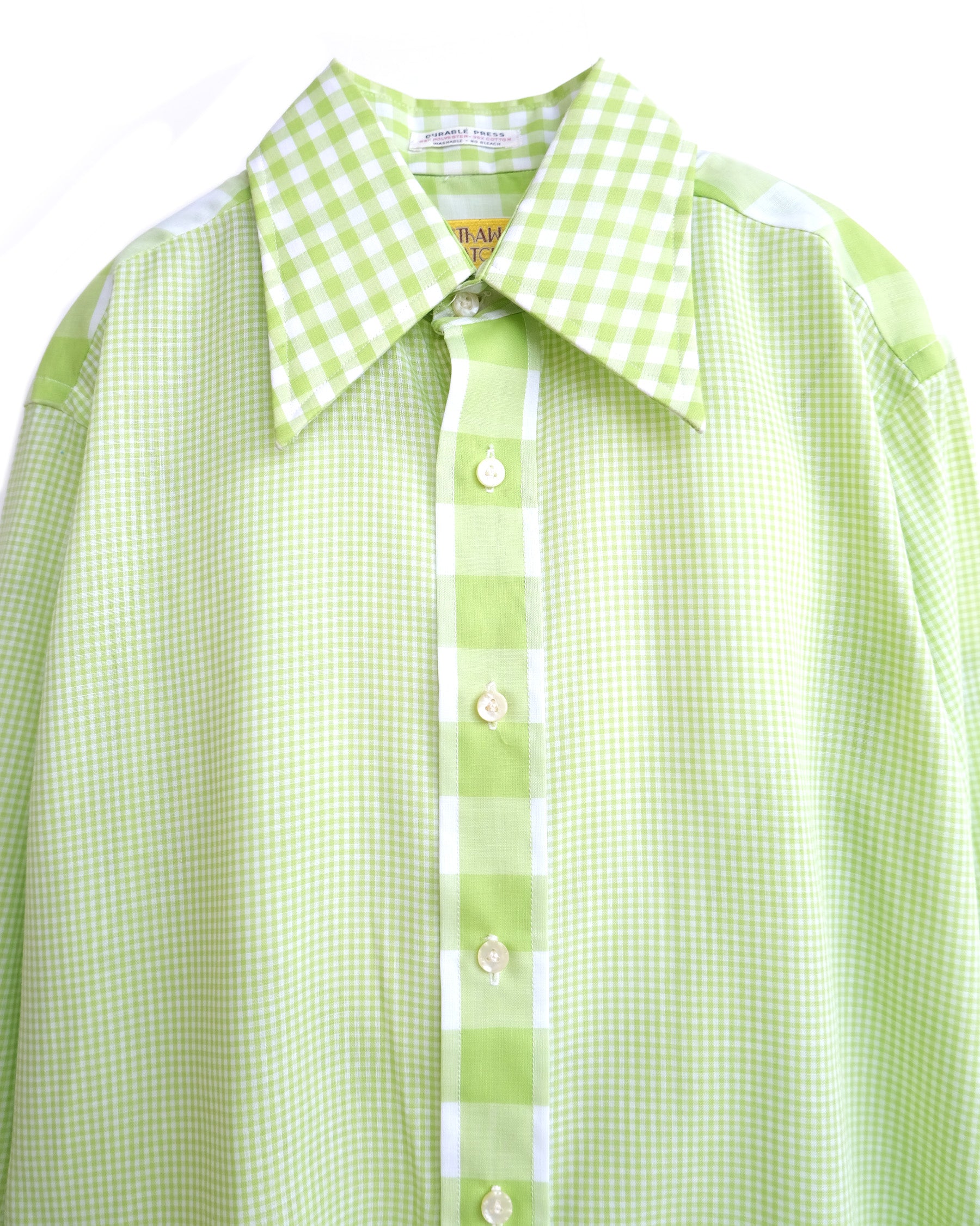 70s Patterned Cotton L/S Shirt