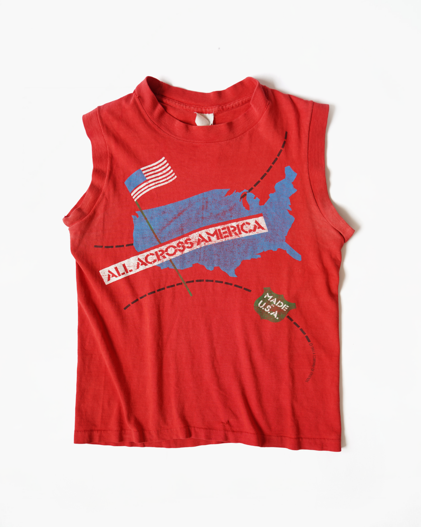 Printed Sleeveless T-Shirt