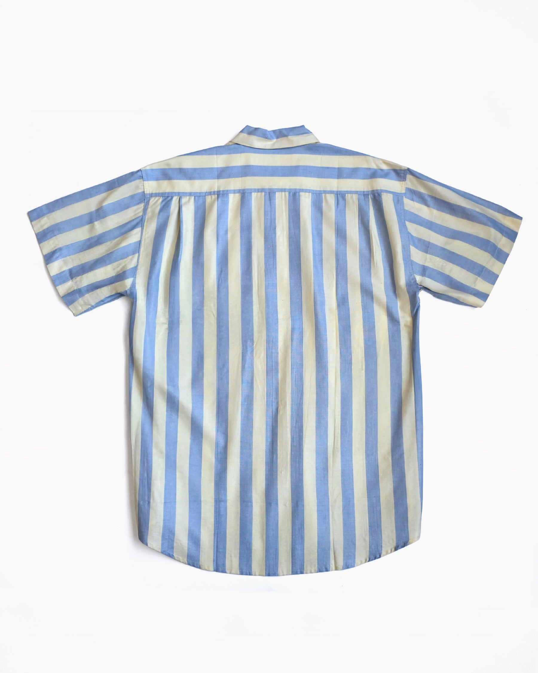"GOOUCH" Rayon x Cotton Striped Shirt