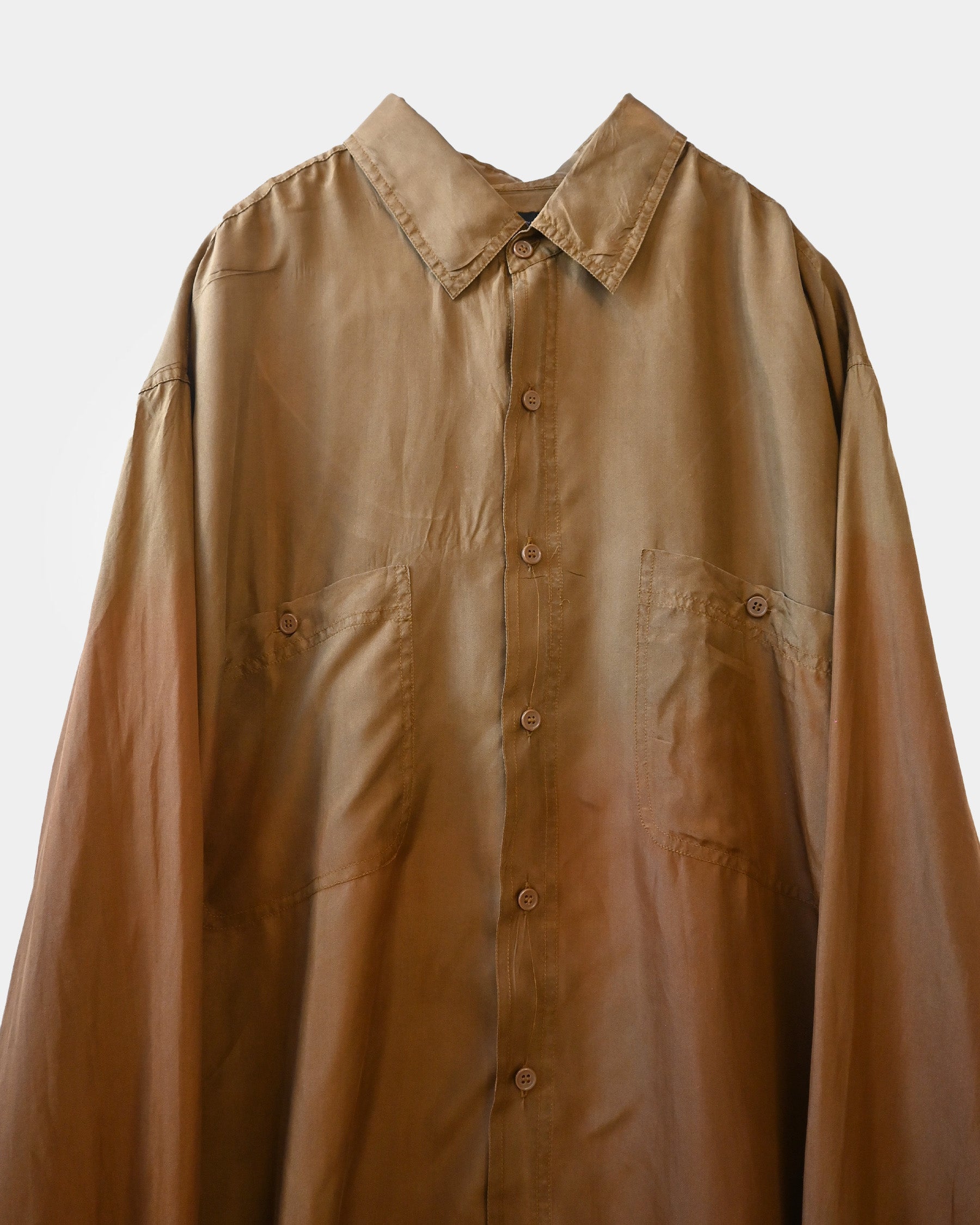 404irregular - Over-dyed Silk Shirt
