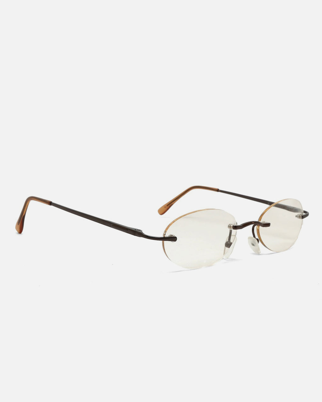 NOS 90's Light Brown Lens Frameless Glasses