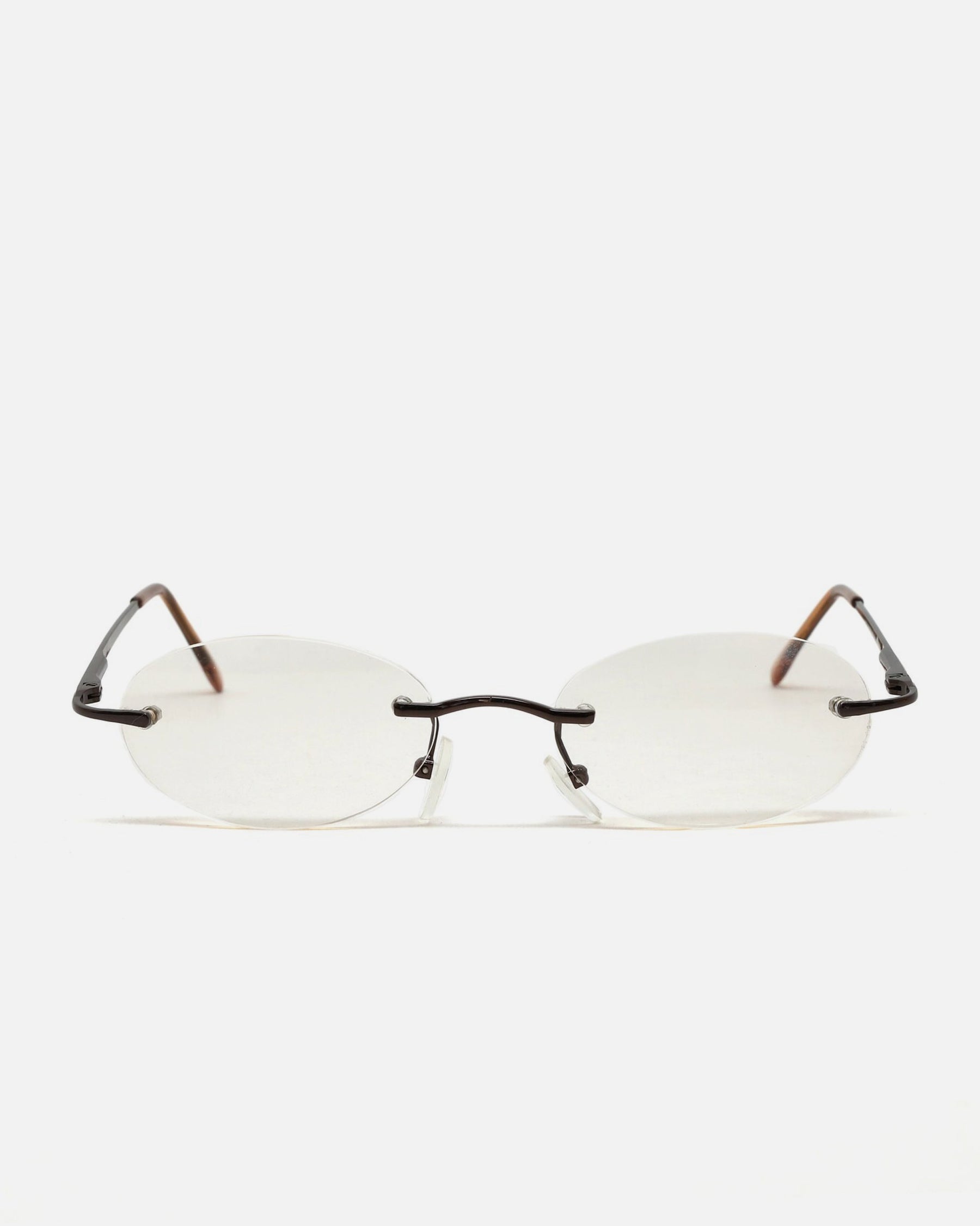 NOS 90's Light Brown Lens Frameless Glasses
