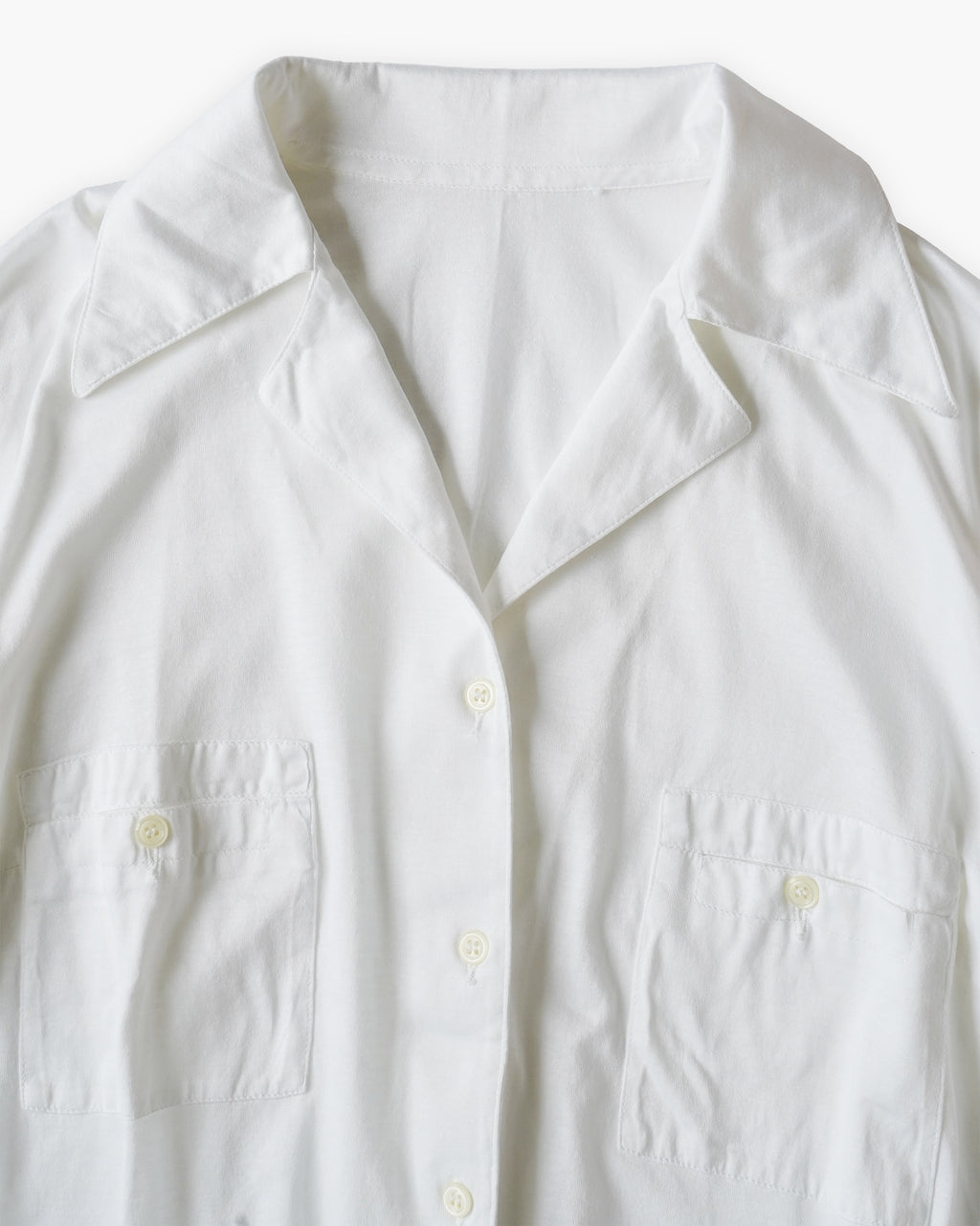 Sheer Open Collar Shirt