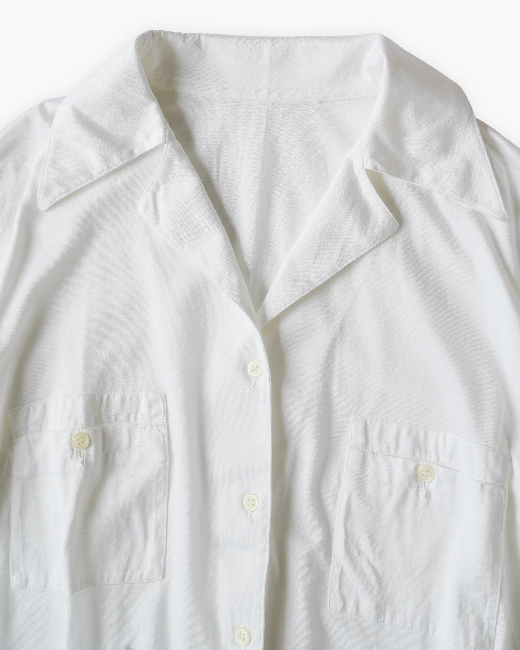 Sheer Open Collar Shirt
