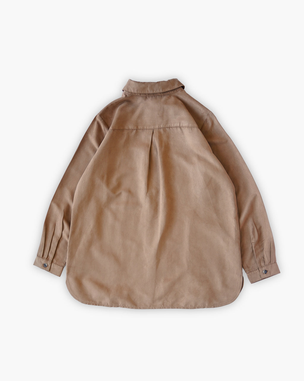 Soft Peach Skin L/S Shirt - Beige