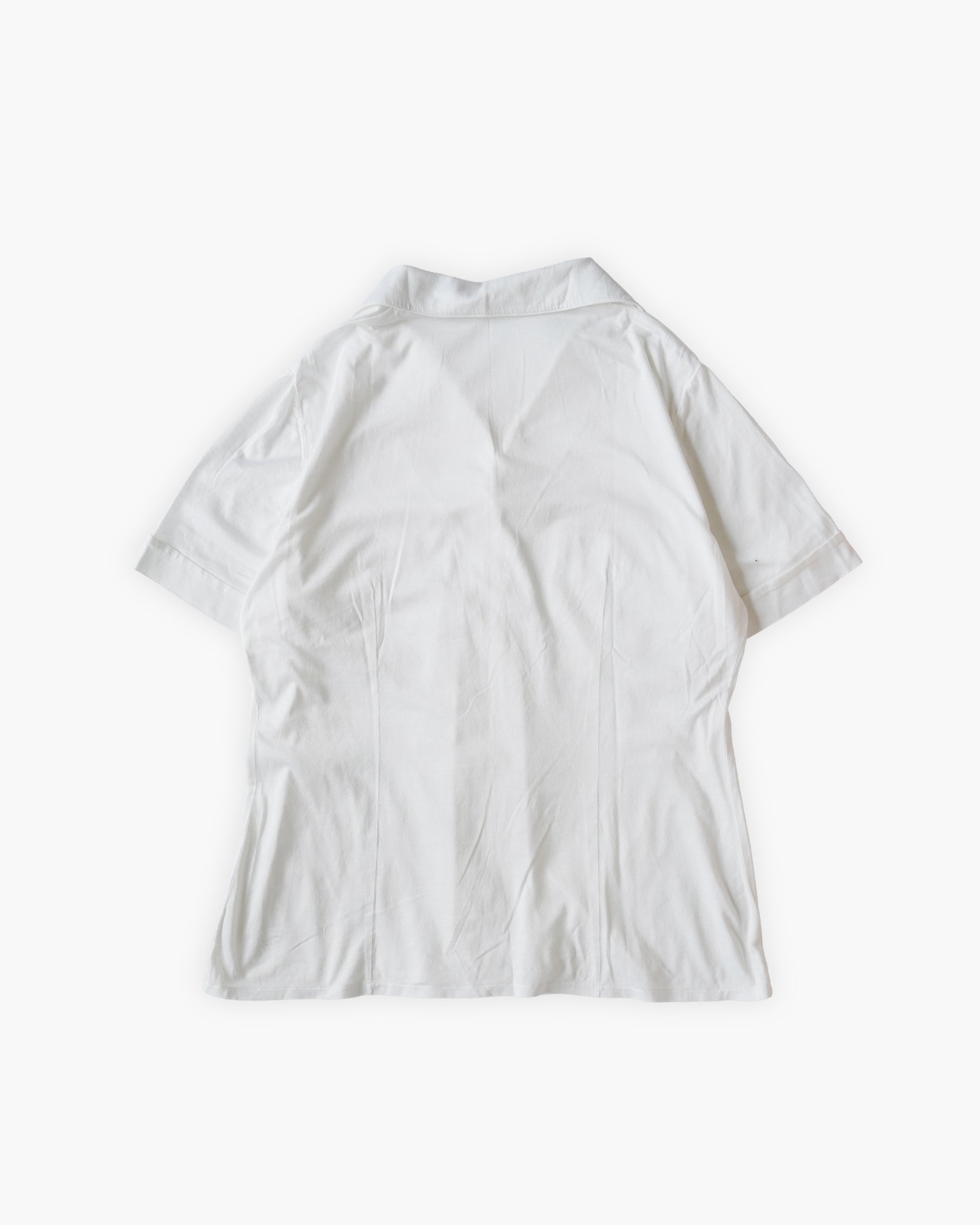 Sheer Open Collar Shirt