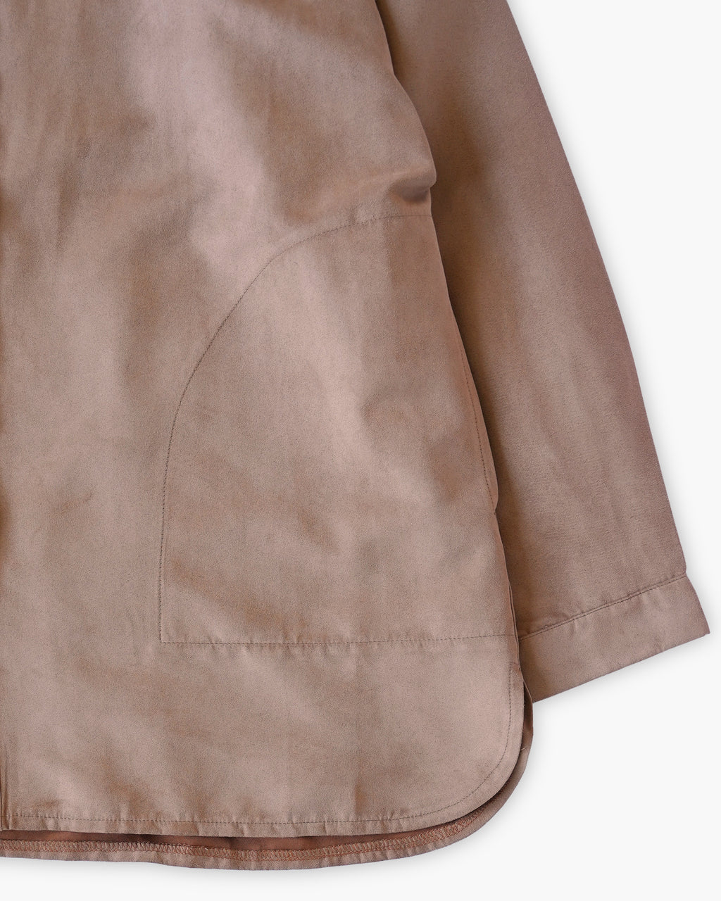 Soft Peach Skin L/S Shirt - Beige