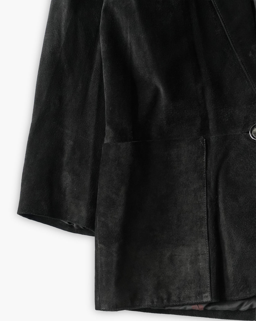 Suede Black Blazer