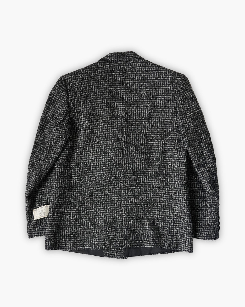 Textured Monochrome Tweed Blazer