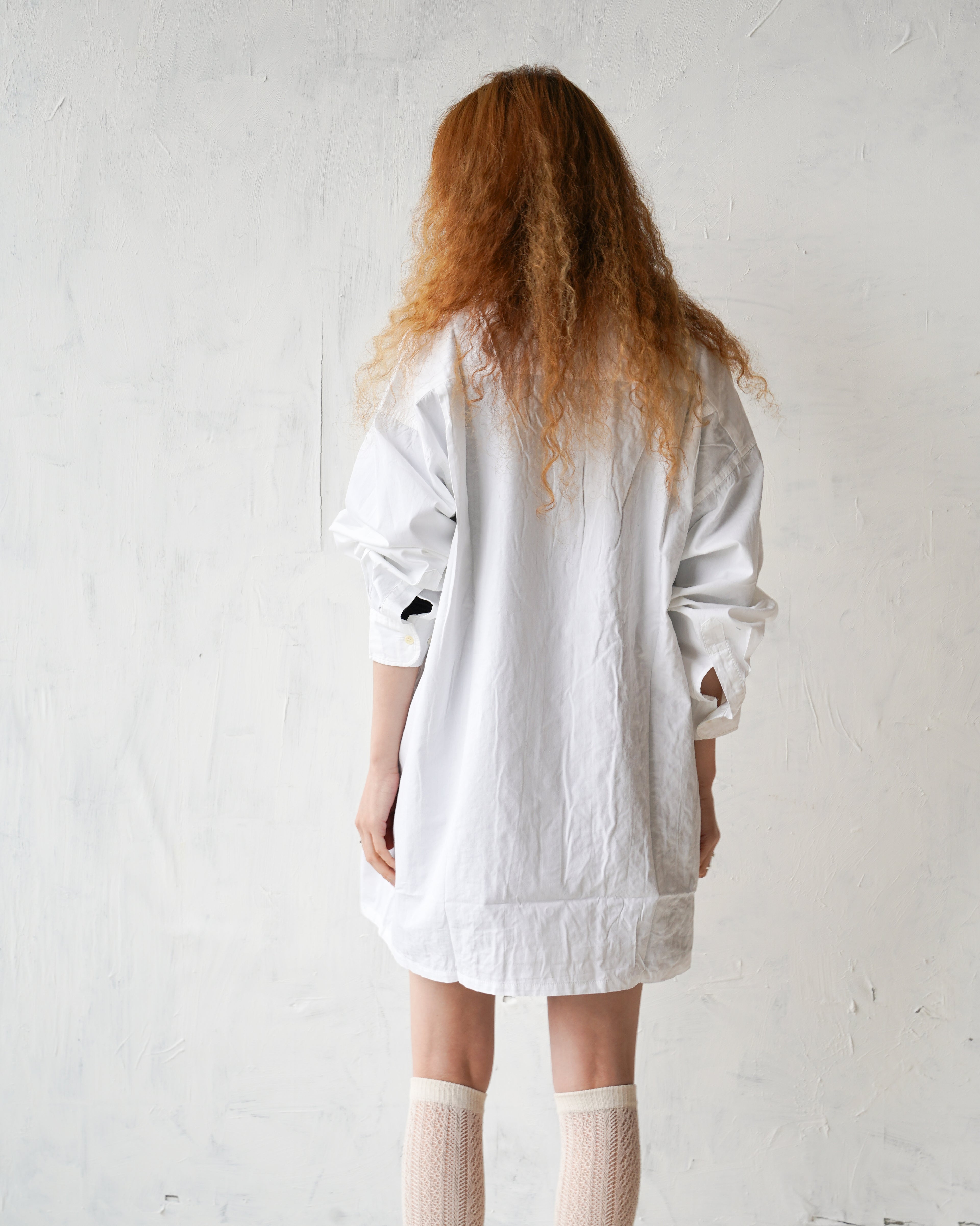 100% Cotton White Ruffle Shirt