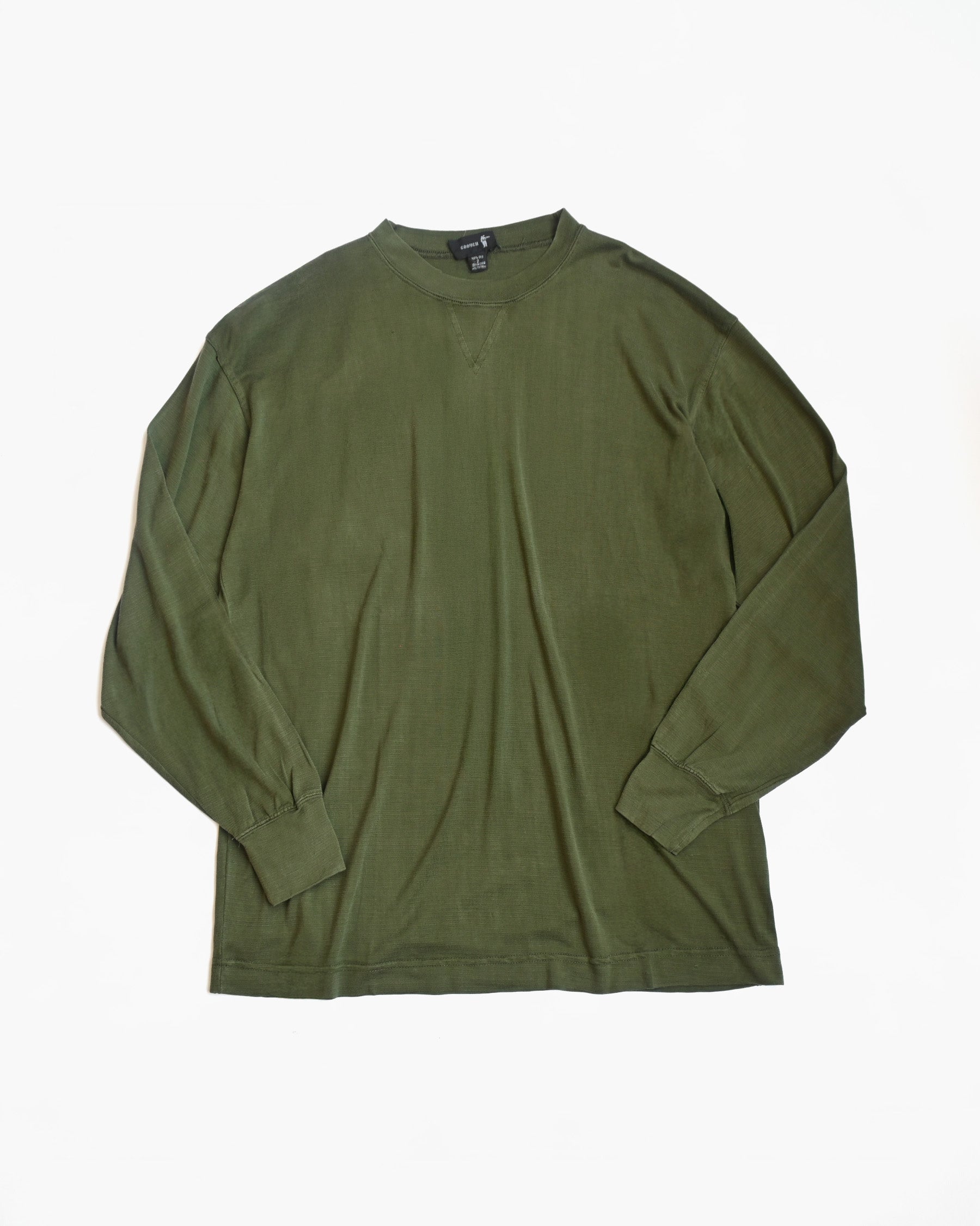 "GOOUCH" 100% Silk Front V T-shirts