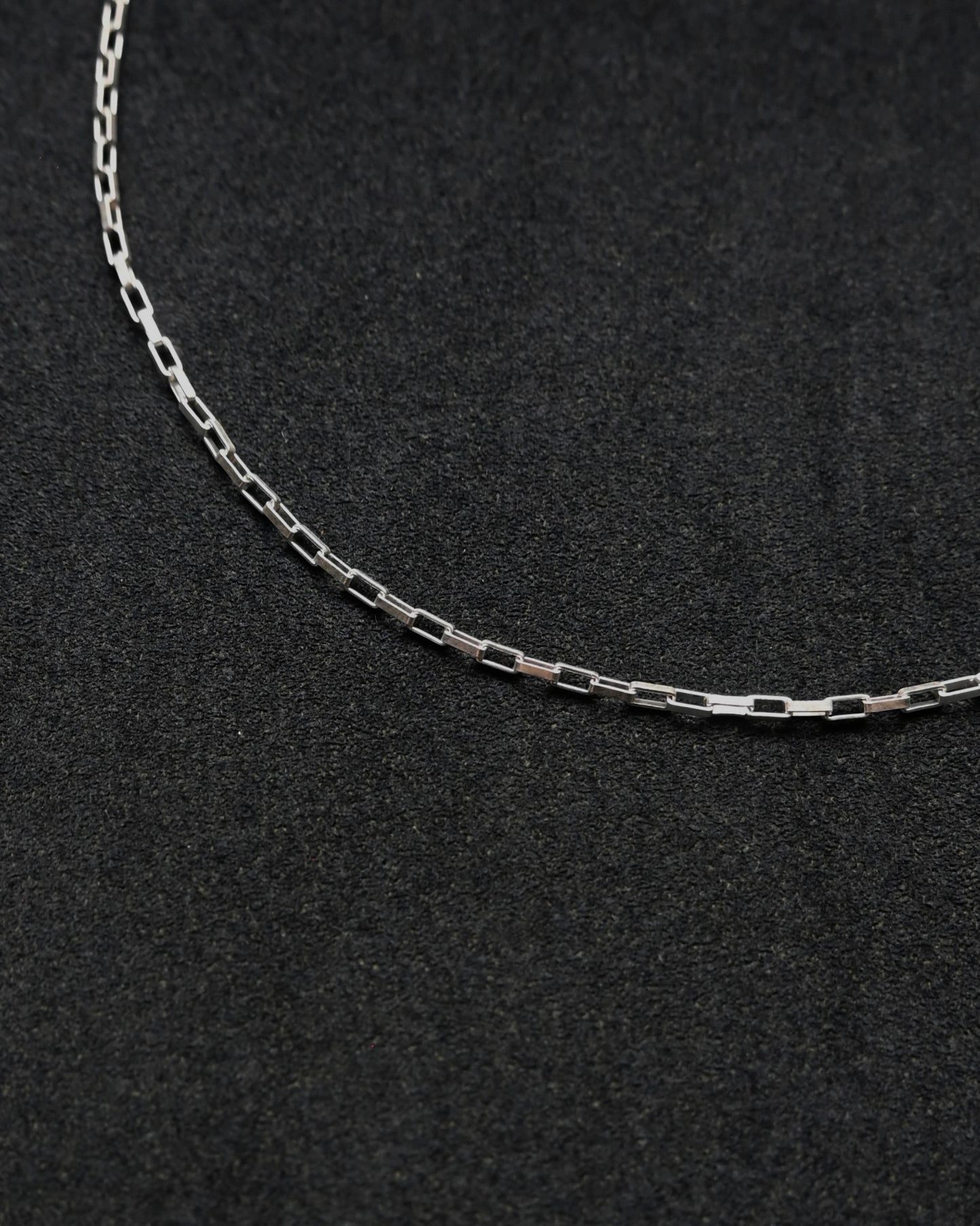 Silver Box Chain Necklace