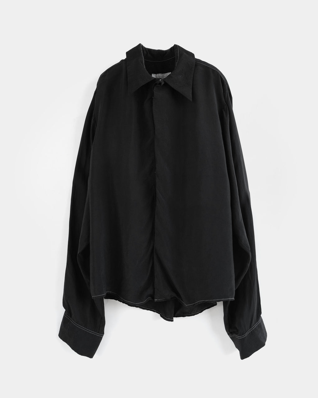 Over-Dyed 100% Cupra Sheer Shirt