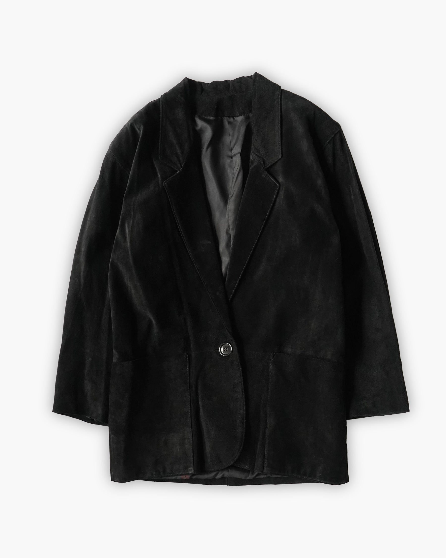 Suede Black Blazer