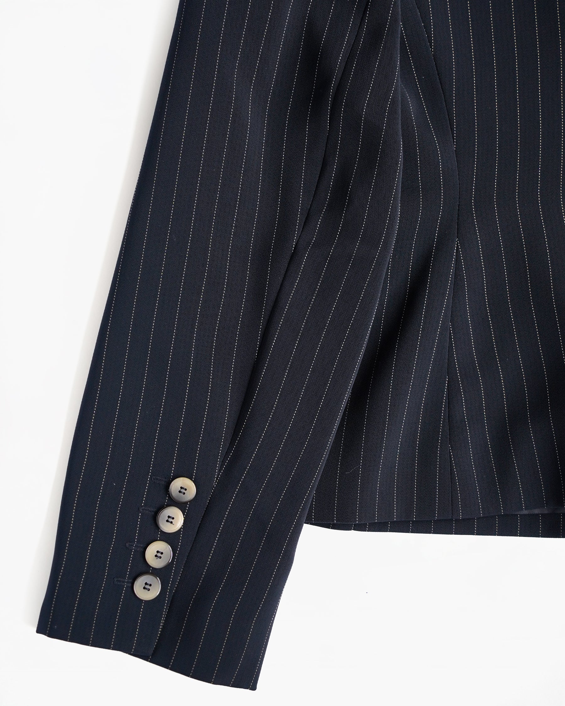Pinstripe Double-Breasted Jacket