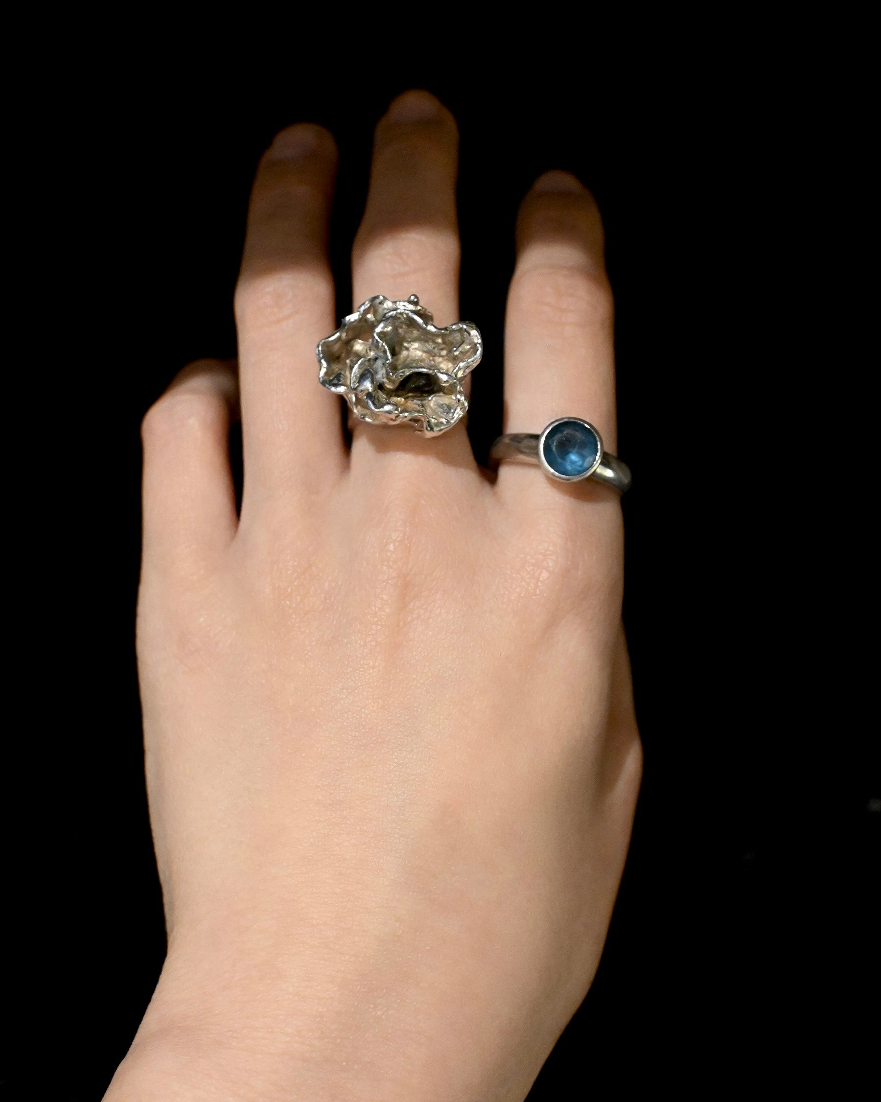 Chunky Flower Statement Ring - 11号
