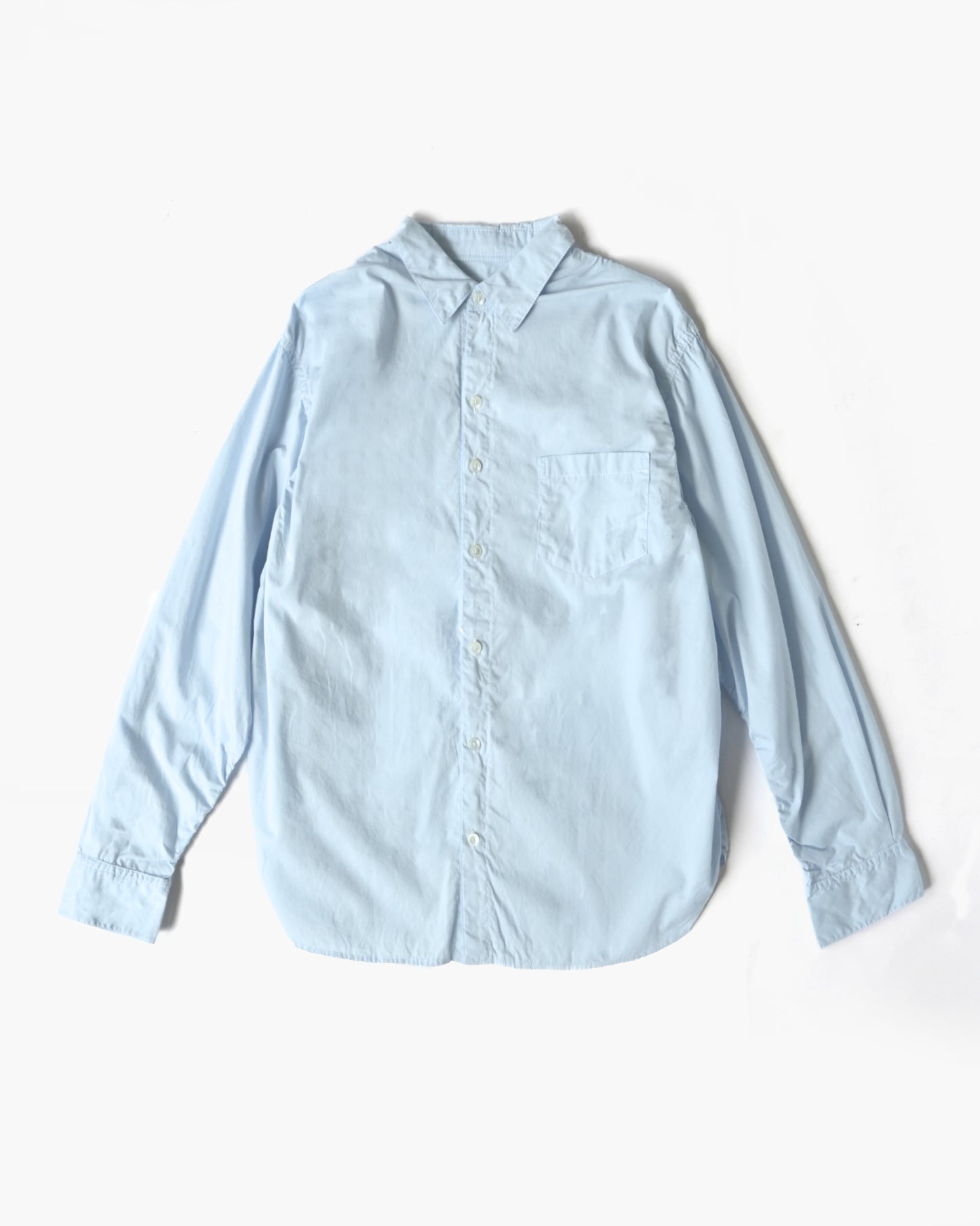 404 Over-Dyed Puckering Shirt - Blue