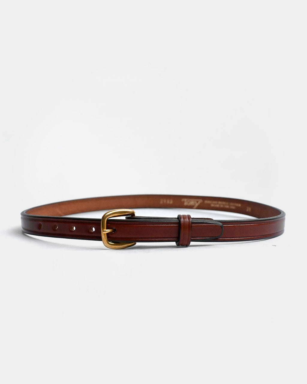 "TORY Leather" Leather Belt - Light Brown