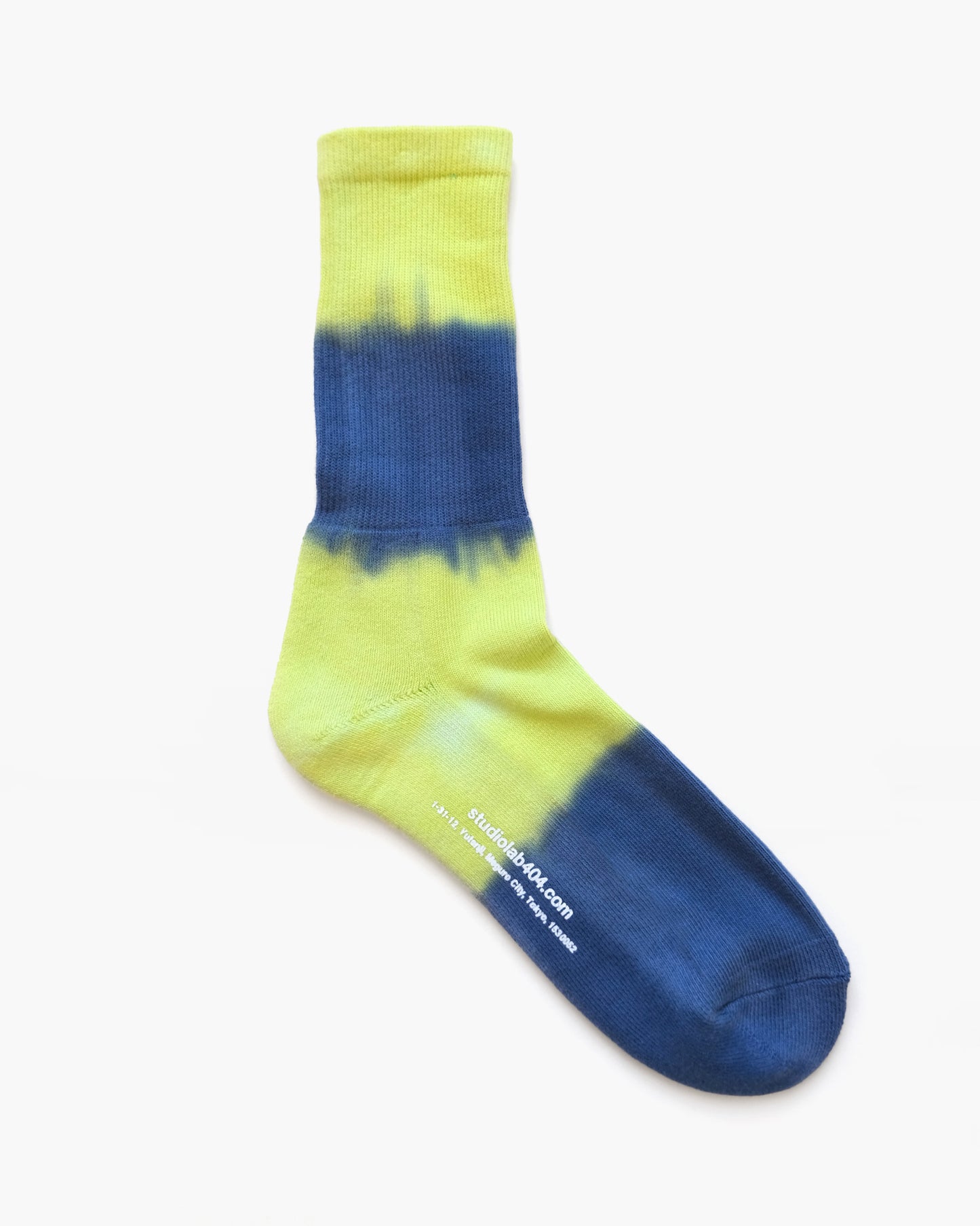404 Gradation Pile Socks - Yellow x Navy