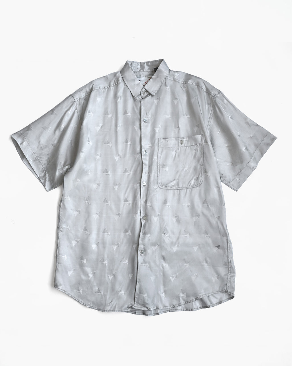 "GOOUCH" Rayon Silver Shirt