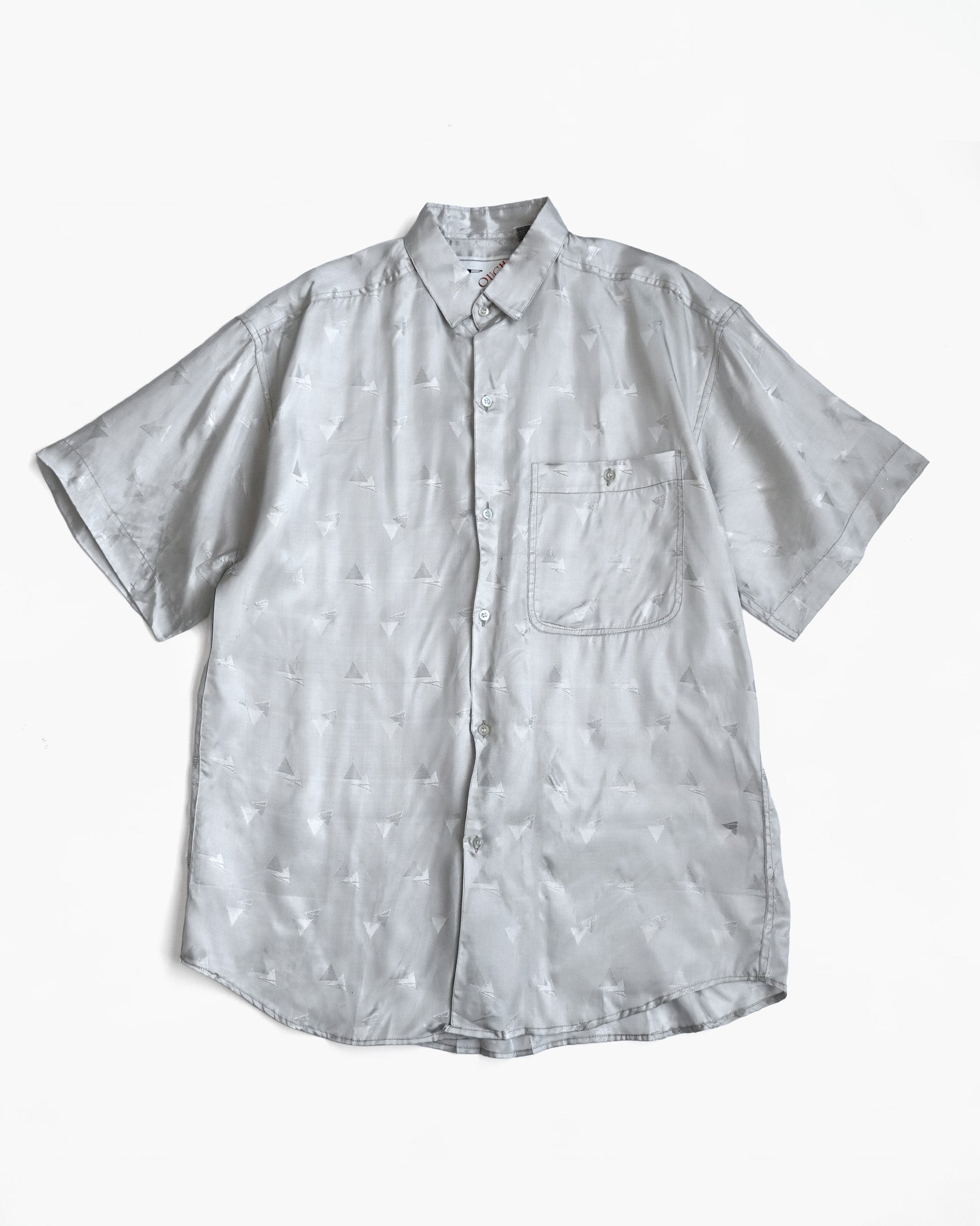 "GOOUCH" Rayon Silver Shirt