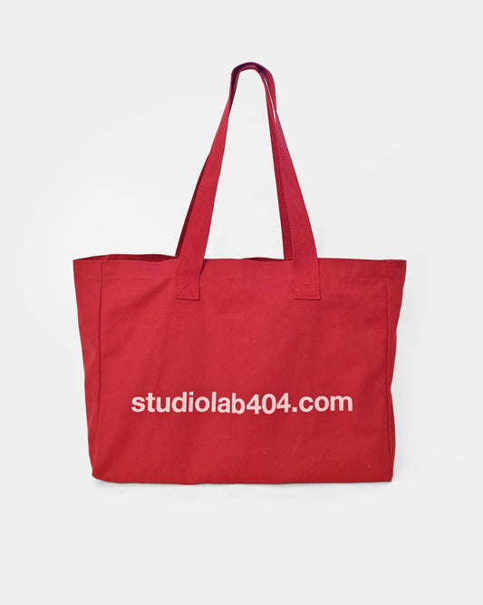 404 Canvas Tote Bag - Red