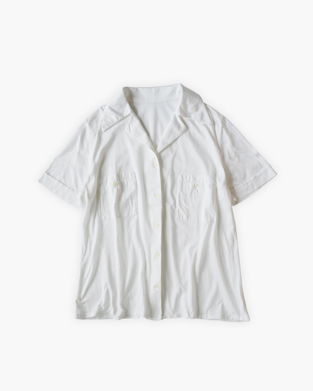 Sheer Open Collar Shirt