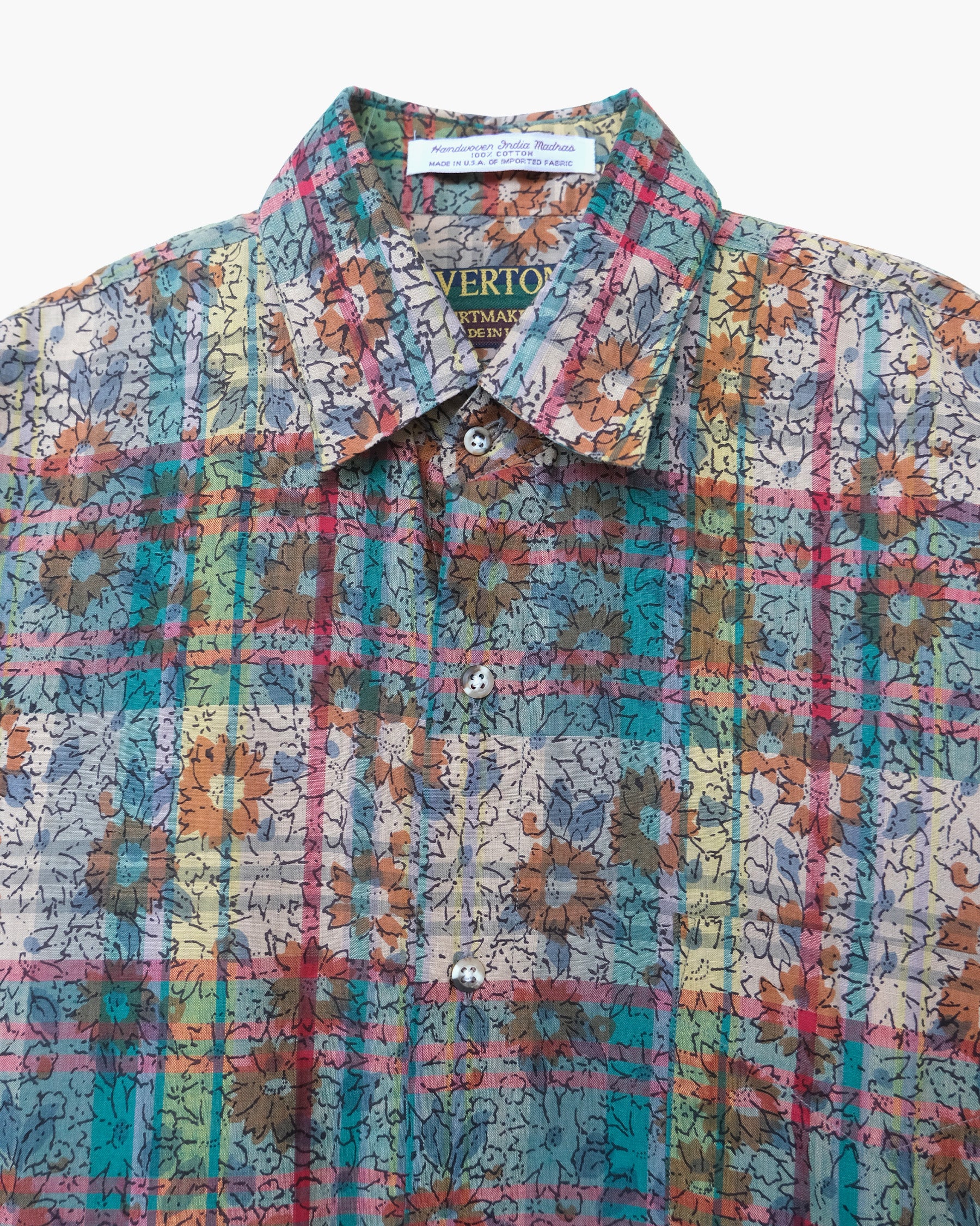 70's Patterned Cotton S/S Shirts
