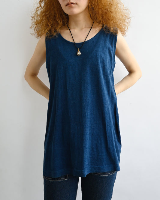 Indigo-dyed 1930's German Tank Top