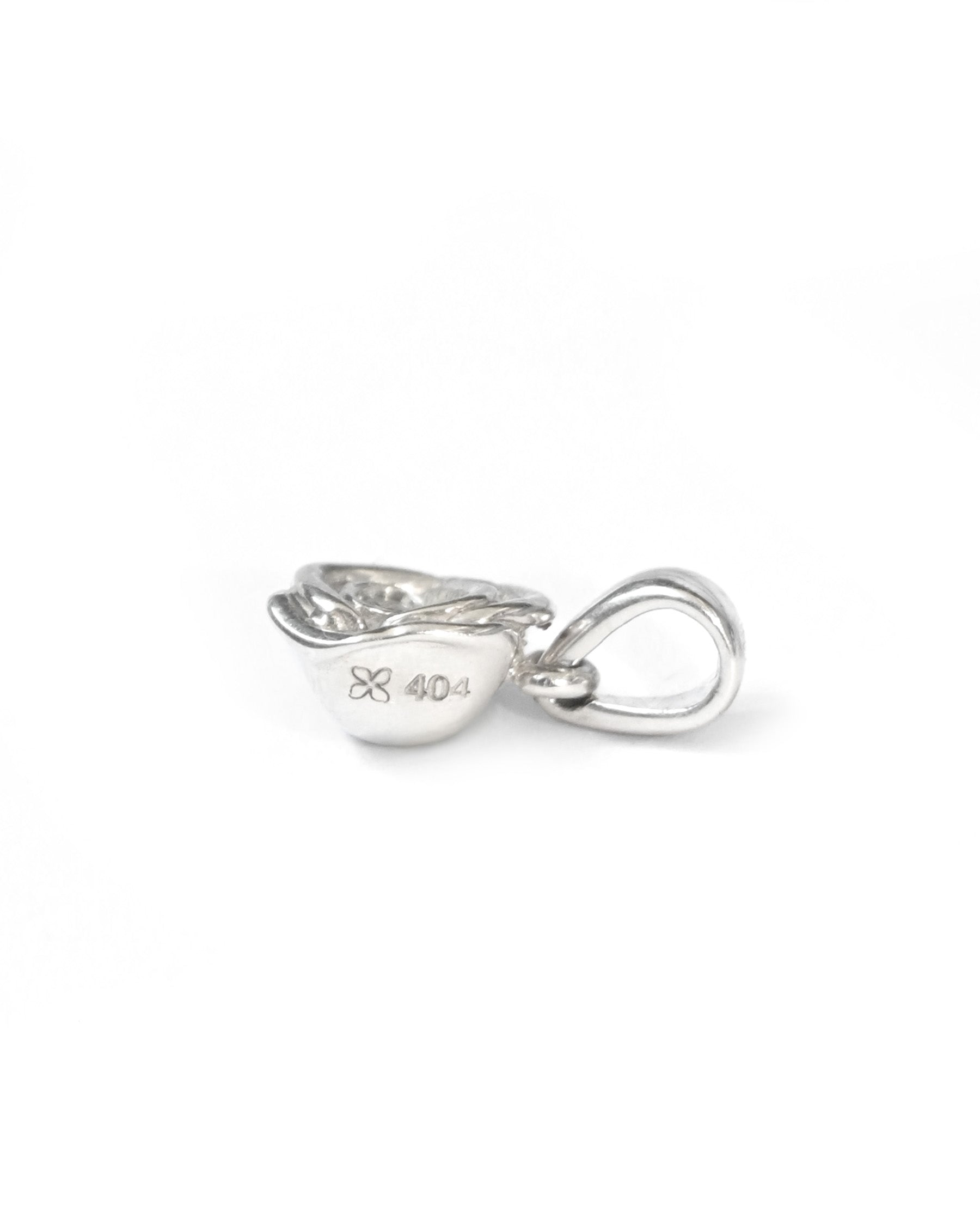 Valentine x 404 Baby Rose Charm - Silver